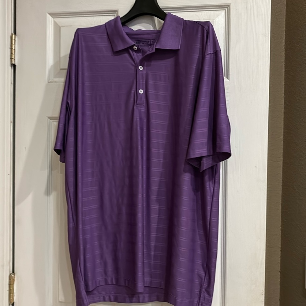 Bermuda Sands large purple golf polo shirt